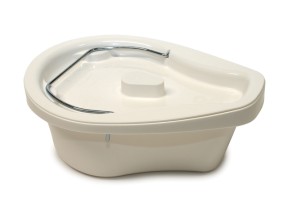 119640 1964 Bowl with Lid Handle 350 x 270mm White