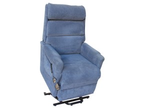 106902 10690BL Lift Recline Chair 1 Motor Petite Blue Topform Ashley SWL 155kg