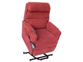 106913 10691BY Lift Recline Chair 2 Motor Petite Burgundy Topform Ashley SWL 155kg