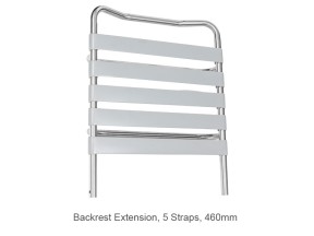 121271 2 JH127 46 Shower Commode Accessories Backrest Extension 5 Straps 460mm Juvo