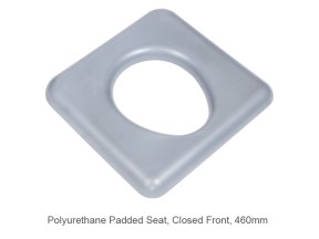 122750 2 JH275 Commode Seat Polyurethane 460mm 18in Closed Front Juvo