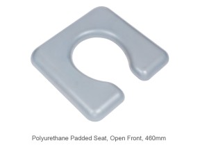 122760 2 JH276 Commode Seat Polyurethane 460mm 18in Open Front Juvo