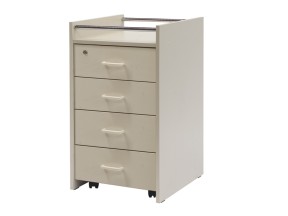 135010 3501 Bedside Cabinet 4 Drawer with Lock Unicare