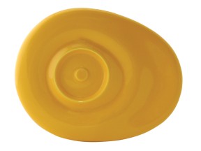 205720 4386Y Saucer Dignity Oval Yellow