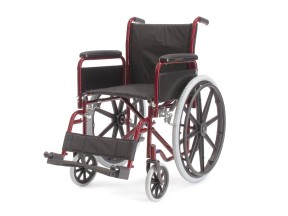 150201 5020BL Wheelchair Echo Ward Manual Blue SWL125kg