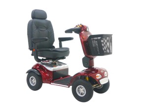 181402 8140RD Powered Scooter Shoprider 889SL 4 Wheel with 40a h Batteries Red