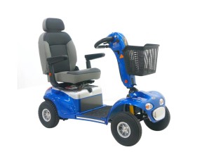 181501 8150BL Powered Scooter Shoprider Rocky 4 889XL 4 Wheel with 75a h Batteries Blue