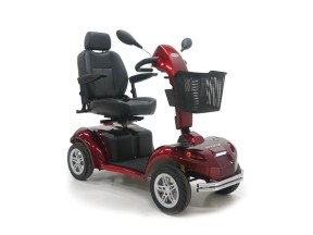 181652 8165RD Powered Scooter Shoprider Rocky 8 4 Wheel Red