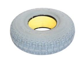 184022 8402GY Solid Tyre 260 x 85 Grey Ribbed