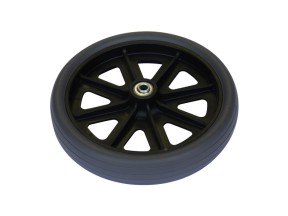 201917 ANSCASP06 03 Castor Wheel Ansa PU with Bearings 200mm 8in Grey