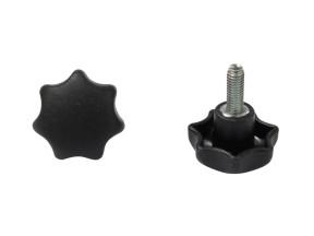 201977 ANSHWLP03 02 Handwheel Plastic Black Ansa to suit Fixed Over Bed Chair Table