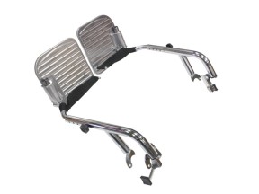 202009 ANSLEGP05 15 Legrest Swingaway Steel Chrome Pair Ansa to suit Extra Care Plus Manual Wheelchair