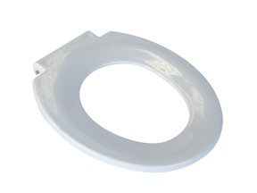 202046 ANSSEAP01 07 Toilet Seat Plastic White Ansa to suit 3 in 1 Over Toilet Frame