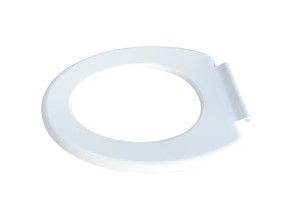 202047 ANSSEAP01 08 Toilet Seat Plastic White Ansa to suit Folding Over Toilet Frame