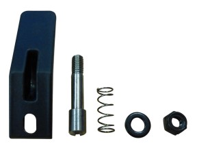 202204 BSXBACP05 01 Backrest Lever Basix Half Folding Release with Pin Spring and Nut Plastic Black