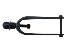 202225 BSXCASP05 04 Castor Fork Front Aluminium Black with Pintle Bolt Breezy to suit Breezy BasiX Manual Wheelchair
