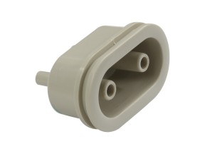 202339 COSHOSP09 01 Hose Connector Male Beige Care of Sweden to suit Curocell SAM Pump