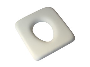 203509 KCASEAP02 04 Seat Closed Front Vinyl White with Pan Runners Kcare Junior to suit Commode