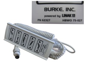 203644 LINHANP03 11 Handset 10 Button Grey 8 Pin DIN Round Plug Linak HB70 to suit Burke Bed