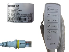 203654 LINHANP03 21 Handset 11 Button Grey 10 Pin Modular Flat Plug with Backlight Linak HB80