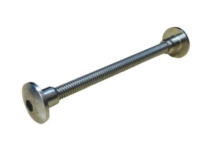 204125 PARBRAP05 02 Brake Bolt 95mm 3 5in Stainless Steel with Nuts Para Mobility to suit Platypus Pool Wet Area Wheelchair