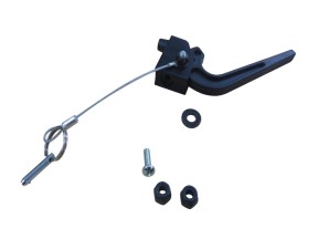 204392 QUIBACP05 13 Recline Lever Black Quickie to suit SR45 Tilt In Space Manual Wheelchair