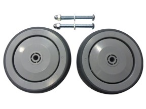 204822 ROMCASP07 02 Castor 125mm 5in Grey with Bolt Washer and Dome Nut Pair Romedic to suit ReTurn