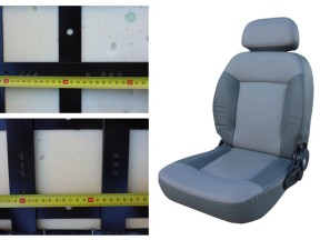 205038 SHOSEAP08 02 Seat Captain Vinyl Two Tone Shoprider to suit Shoprider Cougar Puma Power Chair