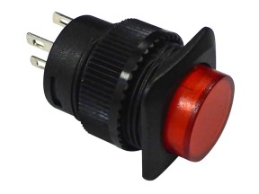 205170 UNISWIP05 01 Switch Push 1 5AMP Red Illuminated Unimove to suit Unimove Powered Wheel Set