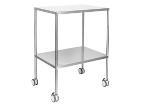 202529 F11020 Instrument Trolley Stainless Steel 2 Shelves without Rails 700 x 500 x 900mm