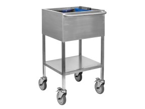 202554 F11486 Chart Trolley Stainless Steel 1 Compartment Juvo