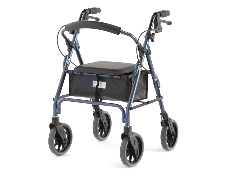 Aspire Classic 6 Seat Walker / Rollator - BLUE - St John Ambulance QLD