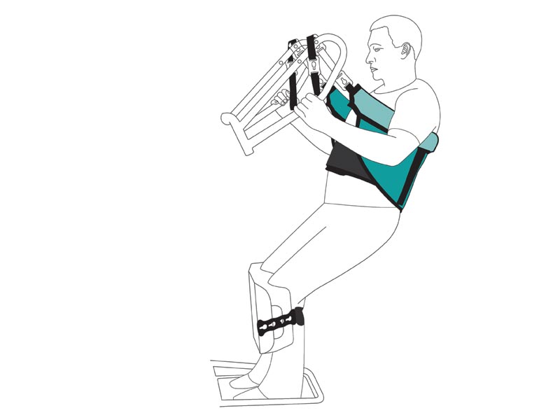 Sling Stand Up Universal Loop Attach With Velcro Belt Medium
