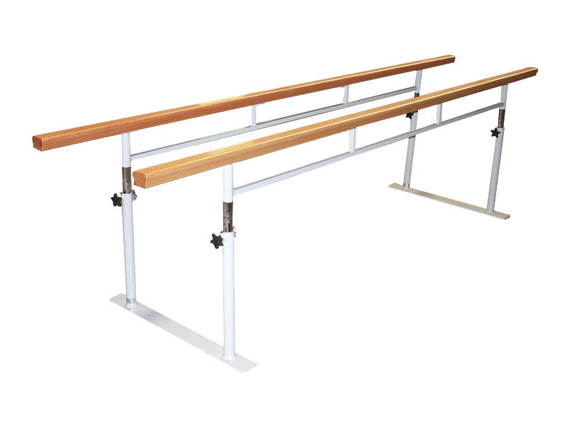 [F21951] Parallel Bars, Folding, 4000mm, Timber, Height Adjustable, Unicare